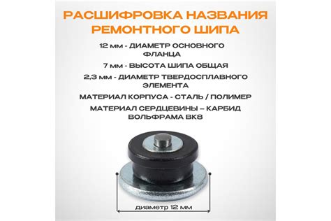 Шипы ремонтные NORM RS-7 12х7 мм, 500 шт. RS-7 - выгодная цена, отзывы ...