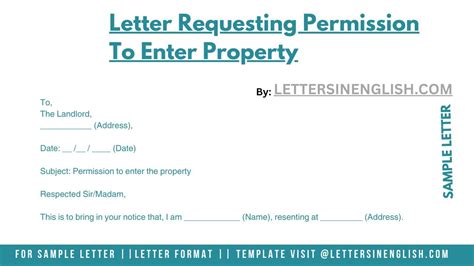 Letter Requesting Permission To Enter Property Youtube