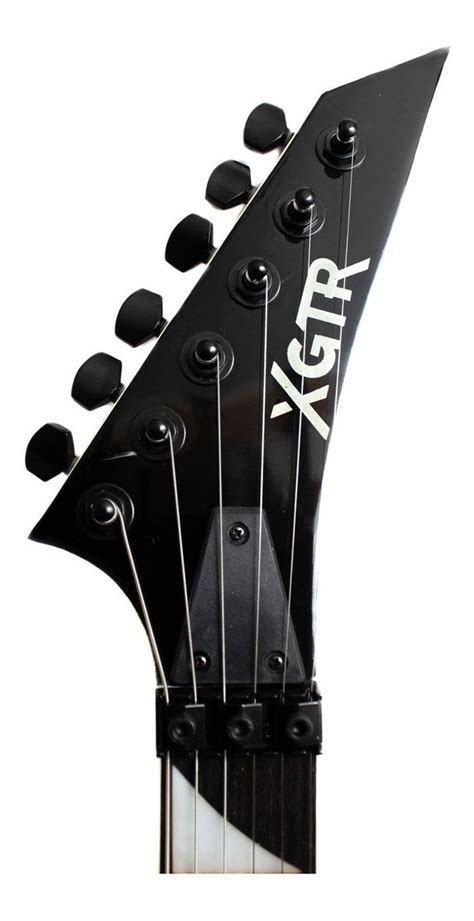 Guitarra eléctrica XGTR VE100 BK flying v de caoba sólida negra con