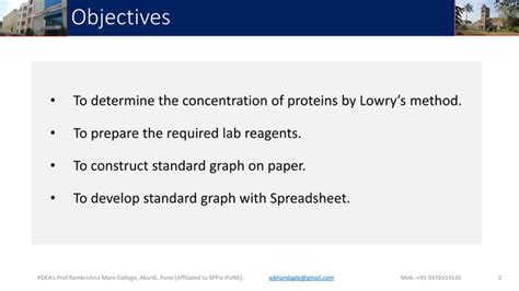 Lowry Method For Protein Estimation Ppt