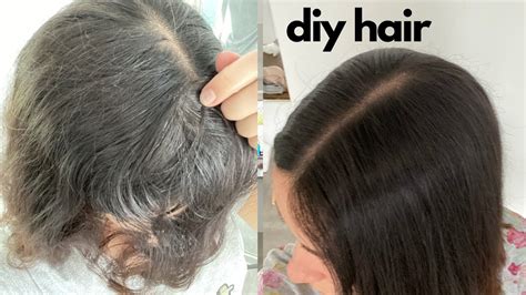 How To Dye Hair At Home Diy Grey Hair Dye Youtube