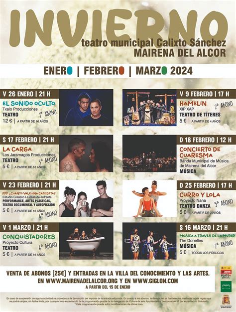 Venta De Entradas Abono De Invierno Teatro Municipal Calixto