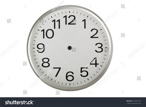 Clock Face Without Hands Isolated On Stock Photo 143734735 | Shutterstock