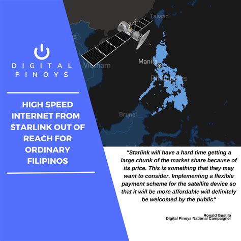 High speed internet from Starlink out of reach for ordinary Filipinos
