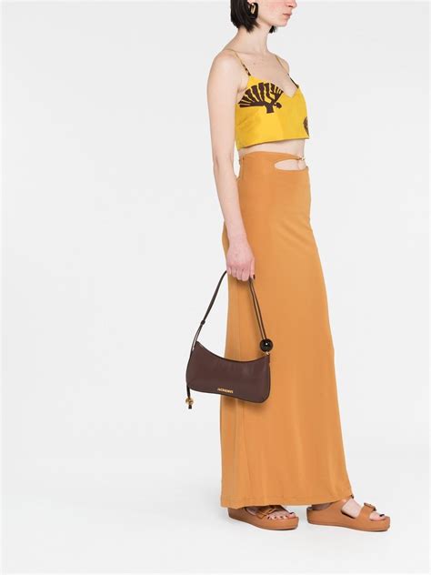 Jacquemus Le Bisou Perle Shoulder Bag In Brown ModeSens