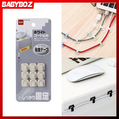 Jual Babyboz Pcs Pack Klip Tempel Manajemen Kabel Wire Organizer