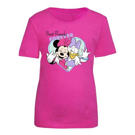 Playera Disney Talla Manga Corta Con Estampado Fucsia Walmart