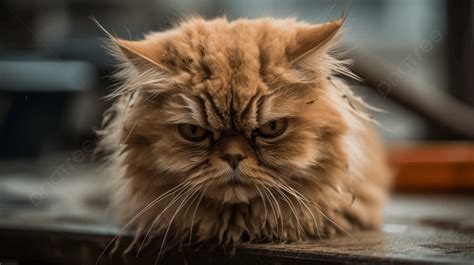 Large Orange Cat With An Angry Look Background Angry Face Cat Hd