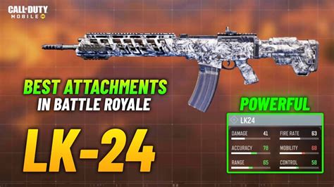 LK24 BEST BR ATTACHMENTS CODM LK24 BATTLE ROYALE BUILD COD MOBILE