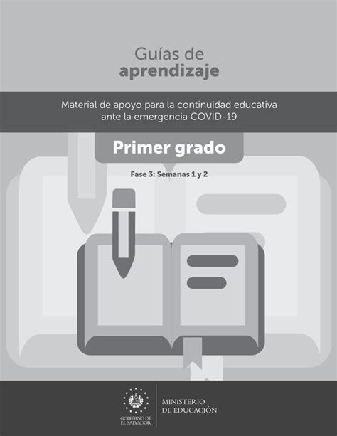 Pdf Gu As De Aprendizaje Primer Grado Actividad