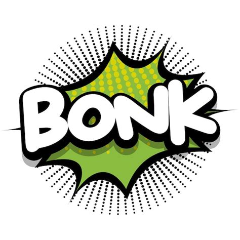 Bonk cómic explosión burbuja vector ilustración Vector Gratis