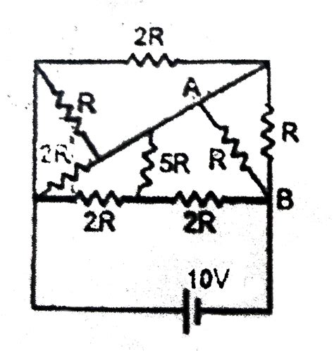 In The Given Electrical Circuit The Potential Difference Between Poin