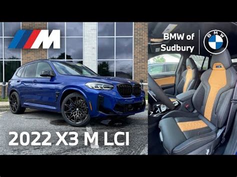 2022 BMW X3 M Competition LCI Video Walkaround Marina Bay Blue Black