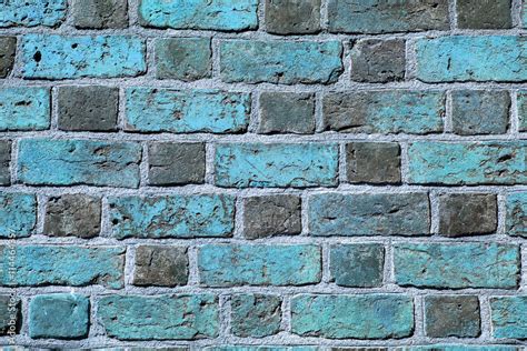 Background of blue brick wall pattern texture. Stock Photo | Adobe Stock