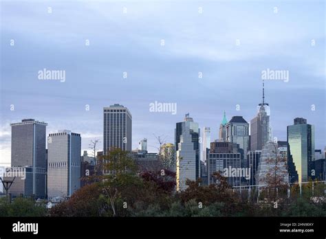 Financial district skyline of downtown New York City Stock Photo - Alamy