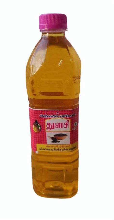 Lowers Cholesterol Ml Thulasi Wood Pressed Sesame Oil At Rs