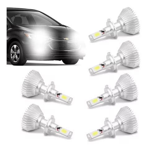 Kit L Mpada Led Cruze Farol E Milha K Parcelamento