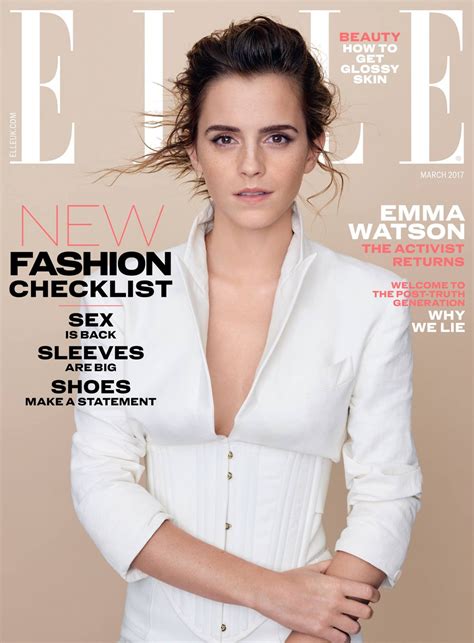 Emma Watson Elle Uk March 2017 Cover And Photos