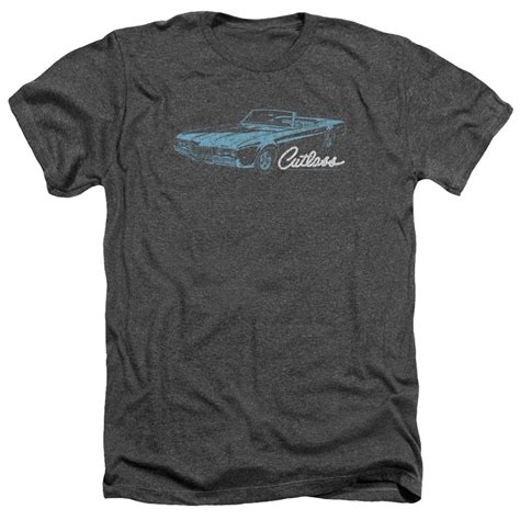 Oldsmobile Shirt 68 Cutlass Heather Charcoal T Shirt Oldsmobile 68