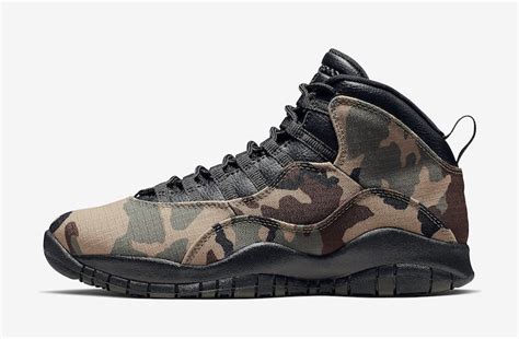 Air Jordan 10 Woodland Camo 310805-201 Release Date - SBD