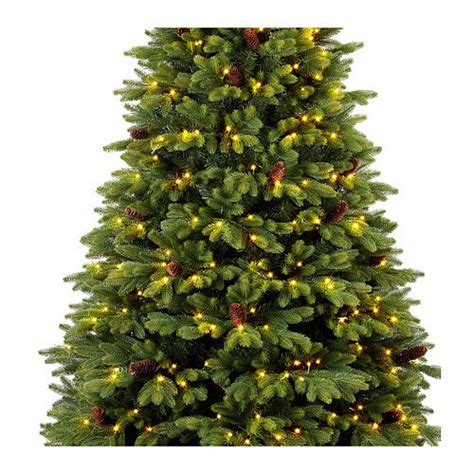 Albero Natale Green Prelit Cm Led Bianco Caldo Pigne Rimovibili