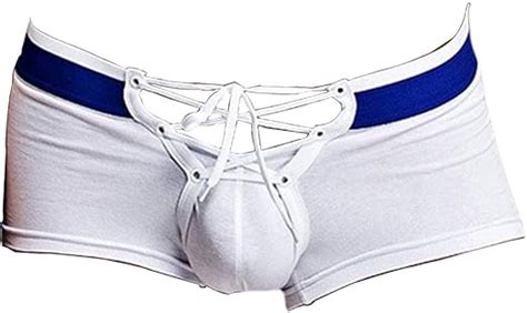 Banana Bucket Men S Sexy Lingerie Cotton Tie Rope Cute Boxer Brief Underwear Panties Amazon Ca