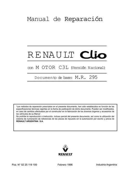 Manual Reparacion Clio 1 Version Nacional PDF