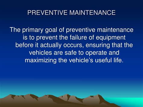 Ppt Preventive Maintenance Powerpoint Presentation Free Download Id6809630