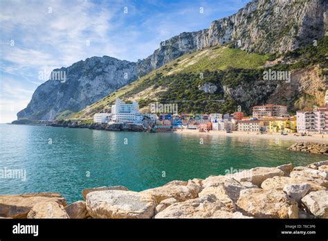 Gibraltar, Catalan Bay, The Caleta Hotel Stock Photo - Alamy