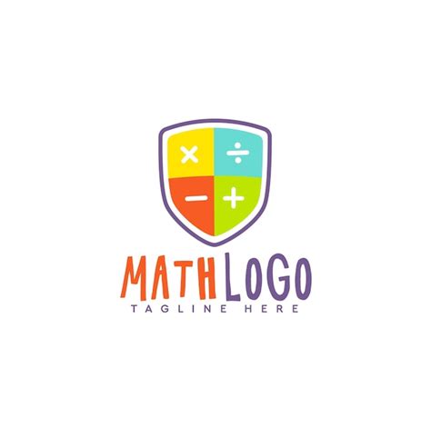 Premium Vector | Mathematic vector shield logo Suitable for education ...