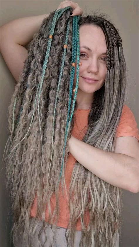 Synthetic Crochet Dreads Extends Ombre Curly Double Ended Dreads With