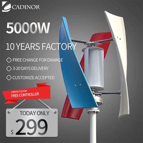 Low Noise 5000w 12v 24v 48v Wind Turbine Generator Small Free Energy