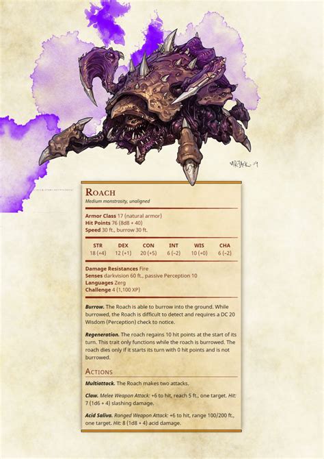 The Blog Of Edanna Kales • Dnd 5e Homebrew Starcraft Monsters Part 2