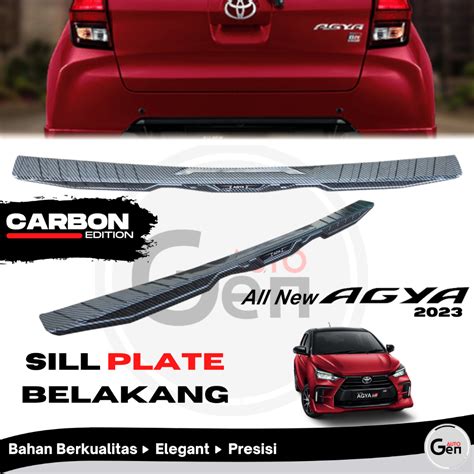 Jual Sillplate Sill Plate Pelindung Belakang Bagasi All New Toyota Agya