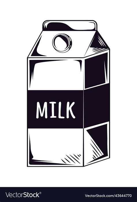 Box of milk Royalty Free Vector Image - VectorStock