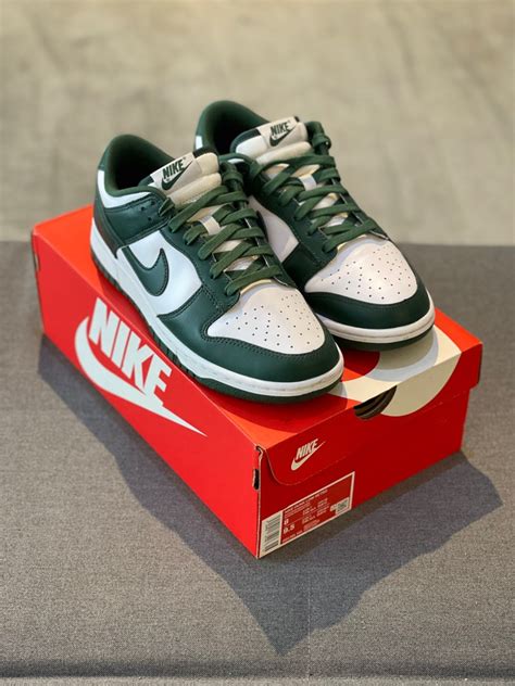 Nike Dunk Low Spartan Green Men S Fashion Footwear Sneakers On Carousell