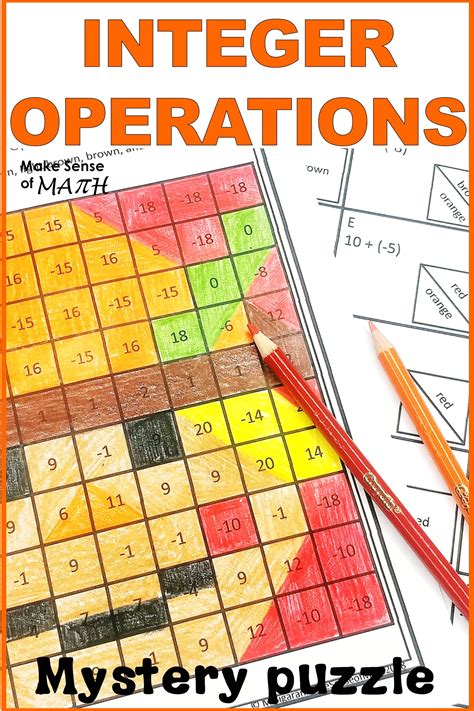 Integer Operations Worksheets