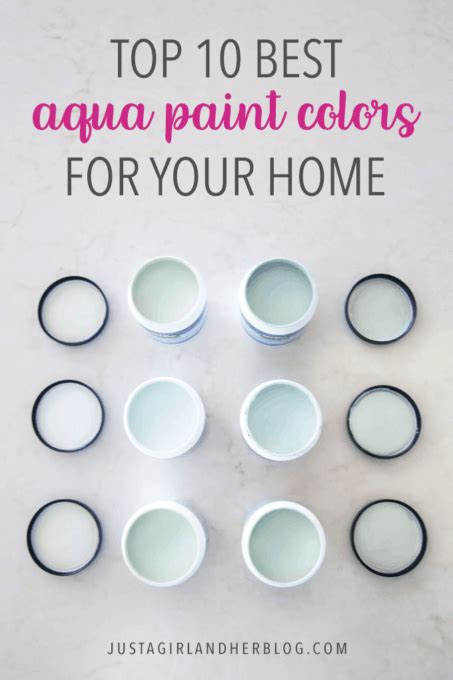 Top 10 Aqua Paint Colors for Your Home | Abby Organizes