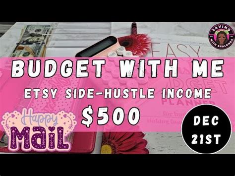 Happy Mail Budget With Me Side Hustle Income Etsy Income Budget