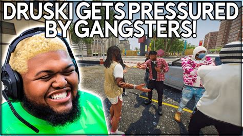 Druski Gets Pressured By Gangsters Gta Rp Grizzly Gang Whitelist