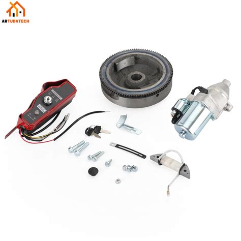 Electric Start Flywheel Starter Motor Ingnition For Gx Honda Hp