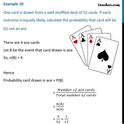 Example 5 One Card Is Drawn From A Well Shuffled Deck Examples