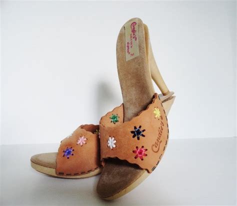 VINTAGE CANDIES SHOES High Heel1970s Size 7 Leather Candies