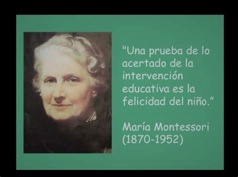 María Montessori Y La Educación Científica 1870 1952