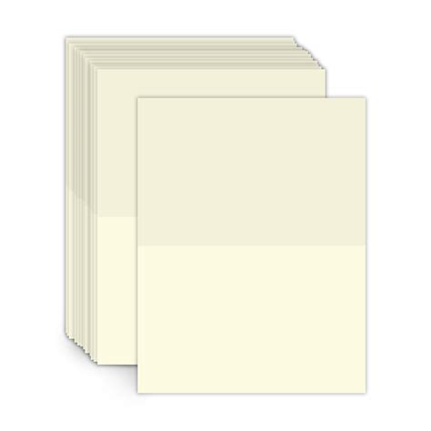 8.5″ X 11″ Scored Foldover Cards Cream - Bulk and Wholesale - Fine ...