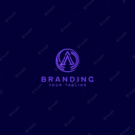 Una Plantilla De Diseño De Logotipo De Letra Vector Premium