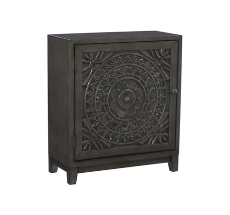 Powell Company Grace Accent Cabinet Dark Grey D1352a20g