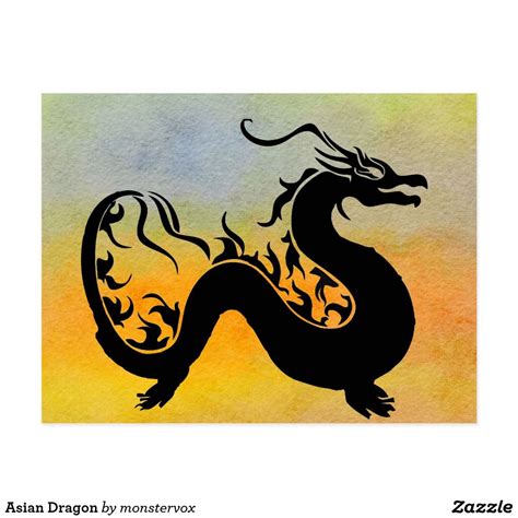 Asian Dragon Postcard