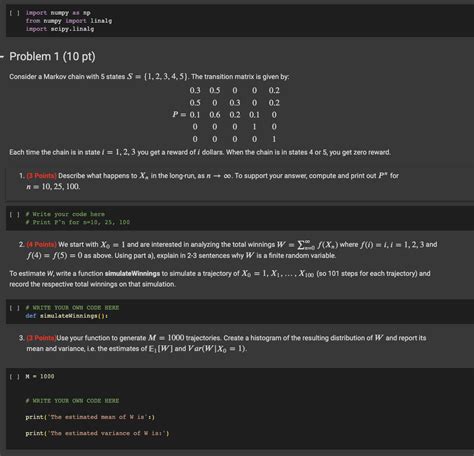 Solved Import Numpy As Np From Numpy Import Linalg Chegg