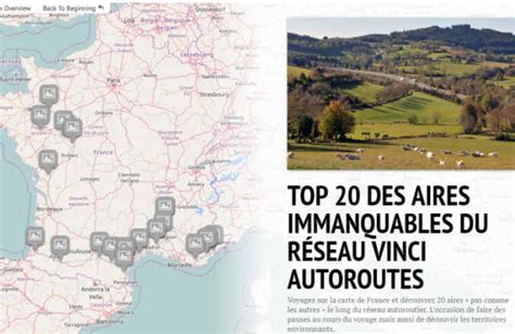 Le Top 20 des aires les plus remarquables du réseau VINCI Autoroutes